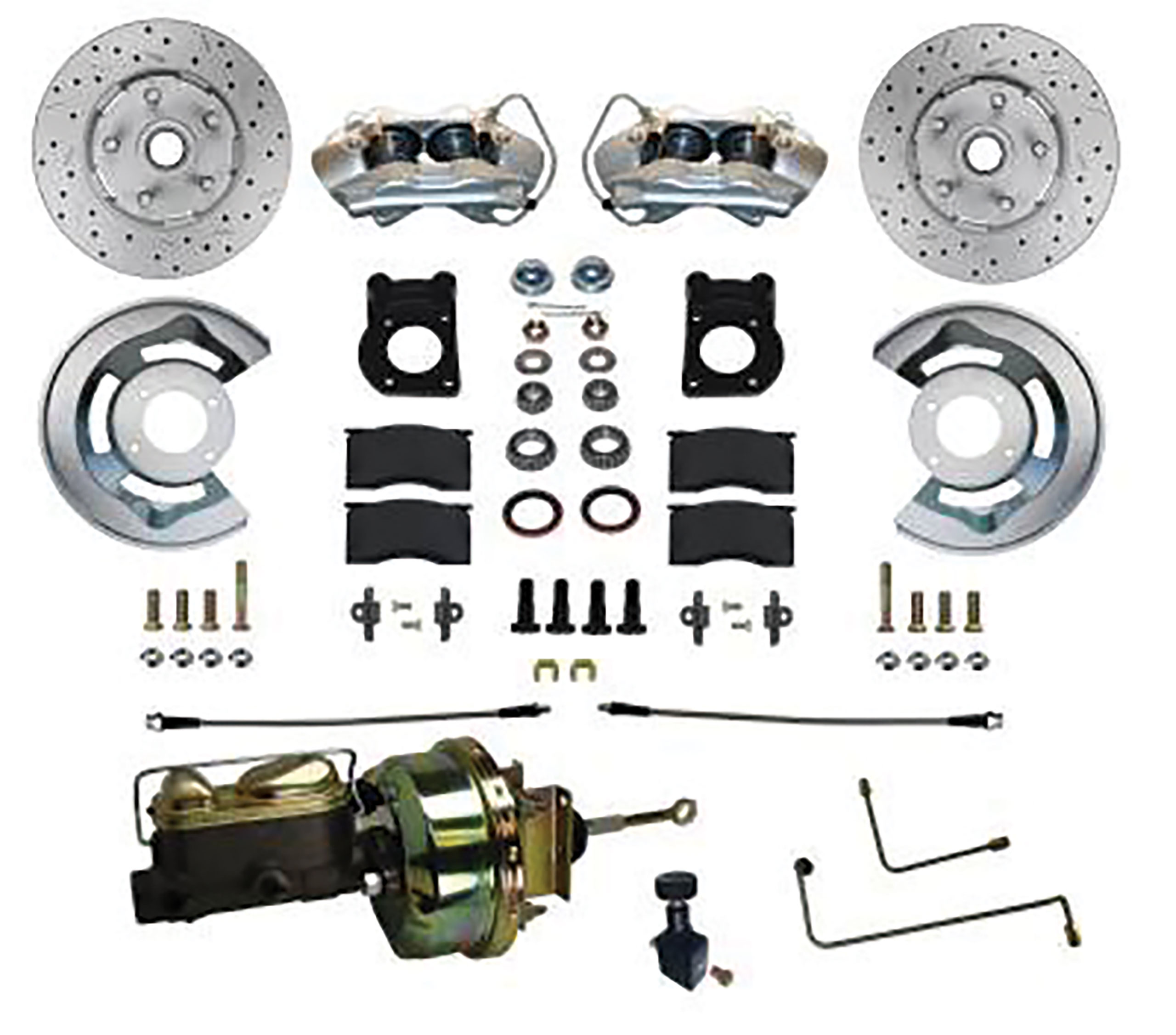 First Generation 1965-1966 Ford Mustang DISC CONVERSION KIT POWER A/T - Leed Brakes
