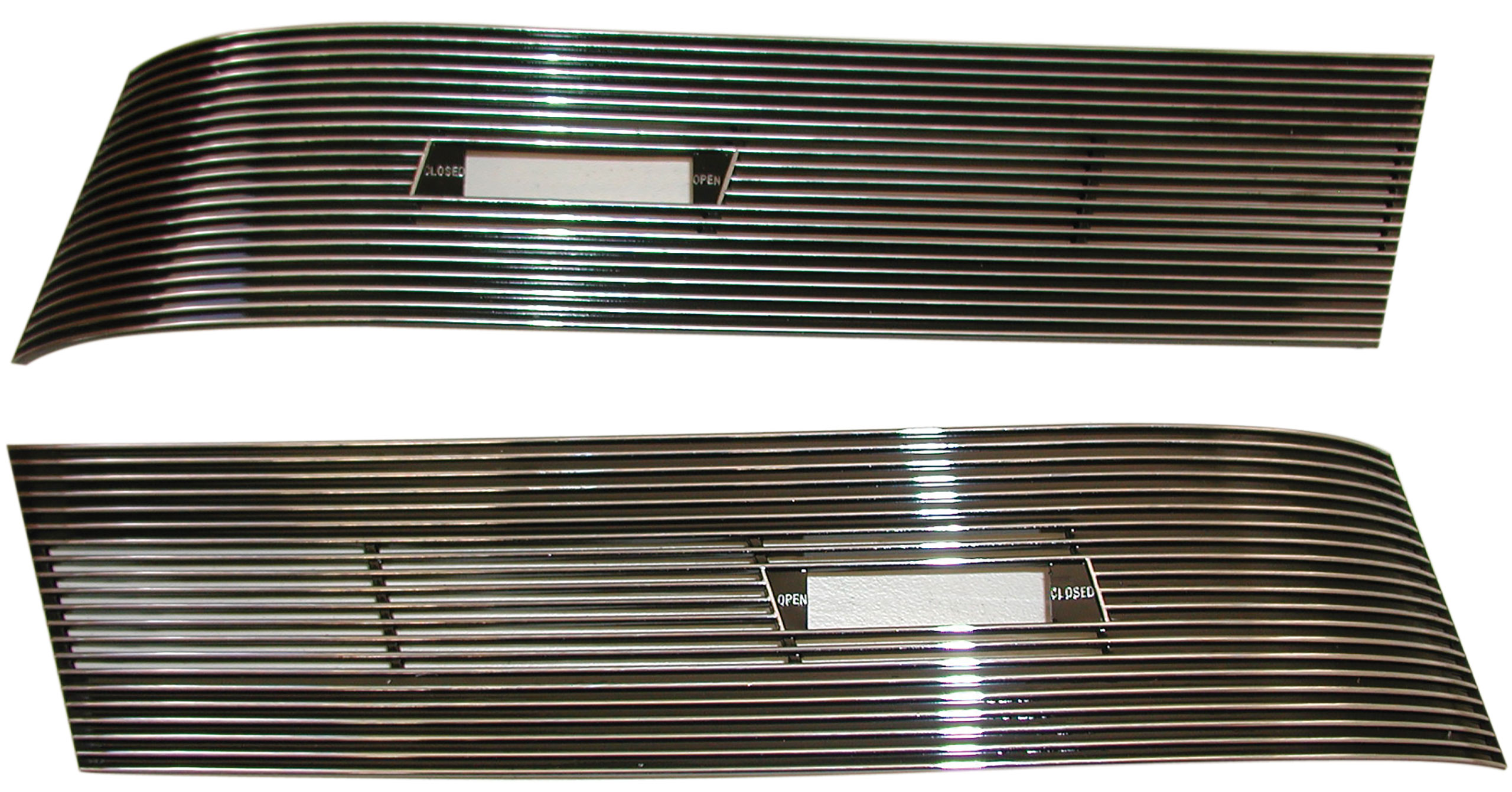 Grilleworld Stainless Steel Upper Grille Insert For Ford Mustang 1967-1968 – Polished Chrome Billet, F85248S
