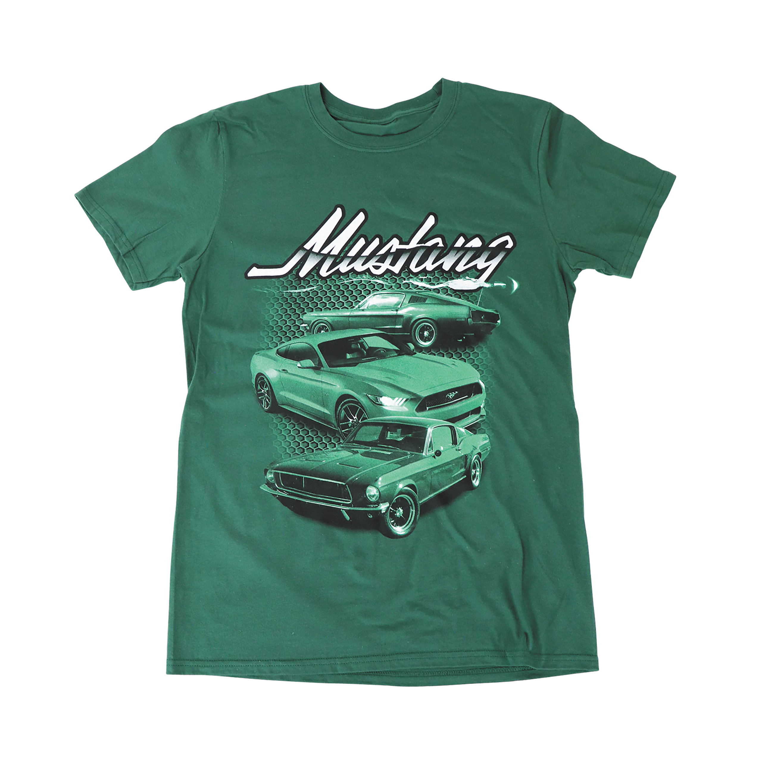 1964-2021 Ford Mustang T-Shirt - Mustang Cars - Green - Large - Auto Accessories of America