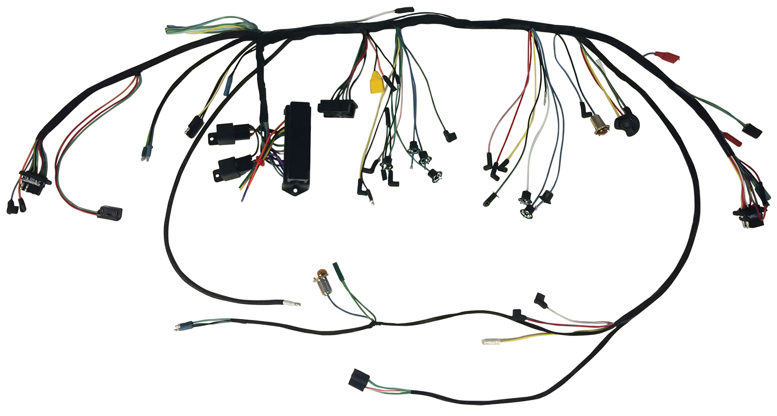 How To Install A Scott Drake Under-Dash Wiring Harness On An Early Mustang  - Holley Motor Life, image size:2560x1371