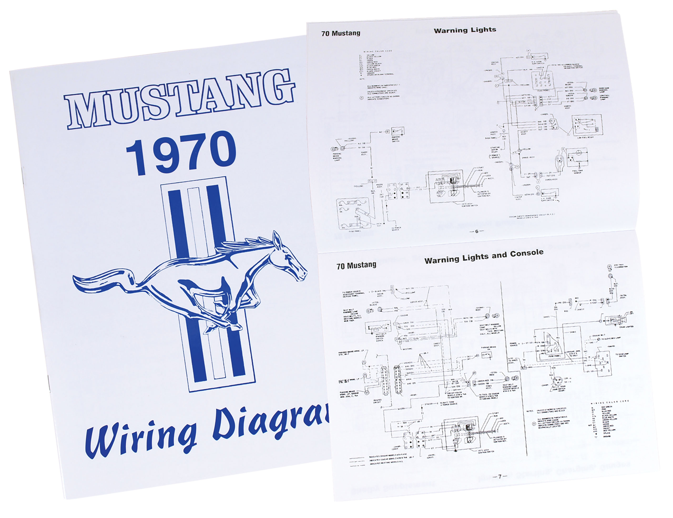 First Generation 1970 Ford Mustang Wiring Diagram Manual - Auto