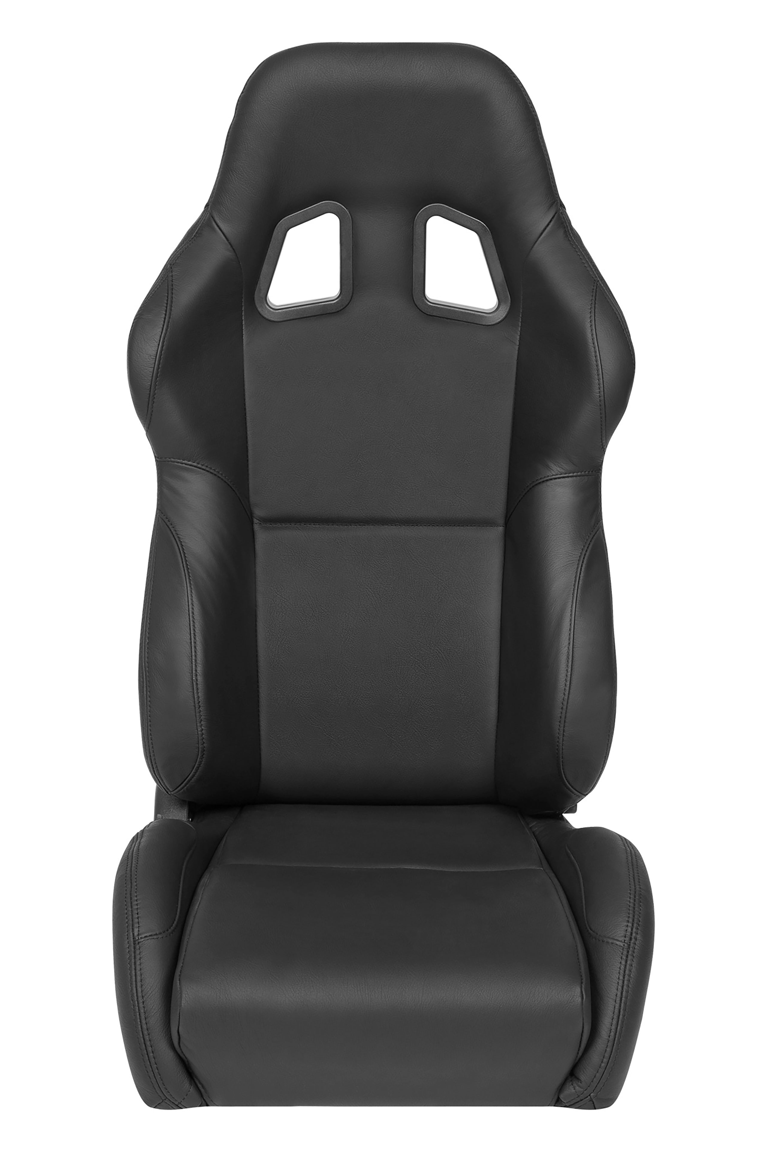 First Generation 1965-1970 Ford Mustang A4 Reclining Sport Seat Set W/Tracks - Black Leather - Corbeau Seats