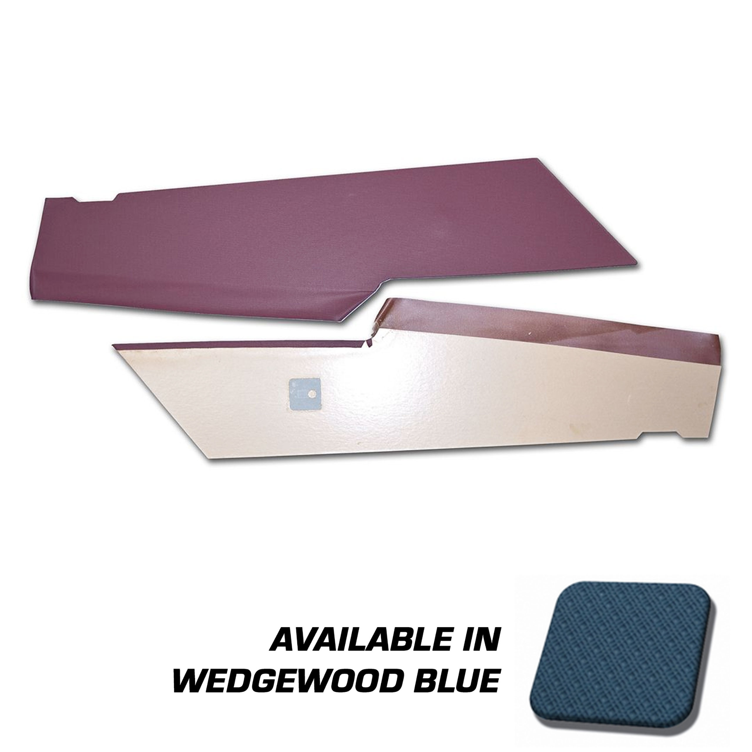 First Generation 1971-1973 Ford Mustang Fastback Headliner Trim /Sail Panels - Wedgewood Blue - TMI Products