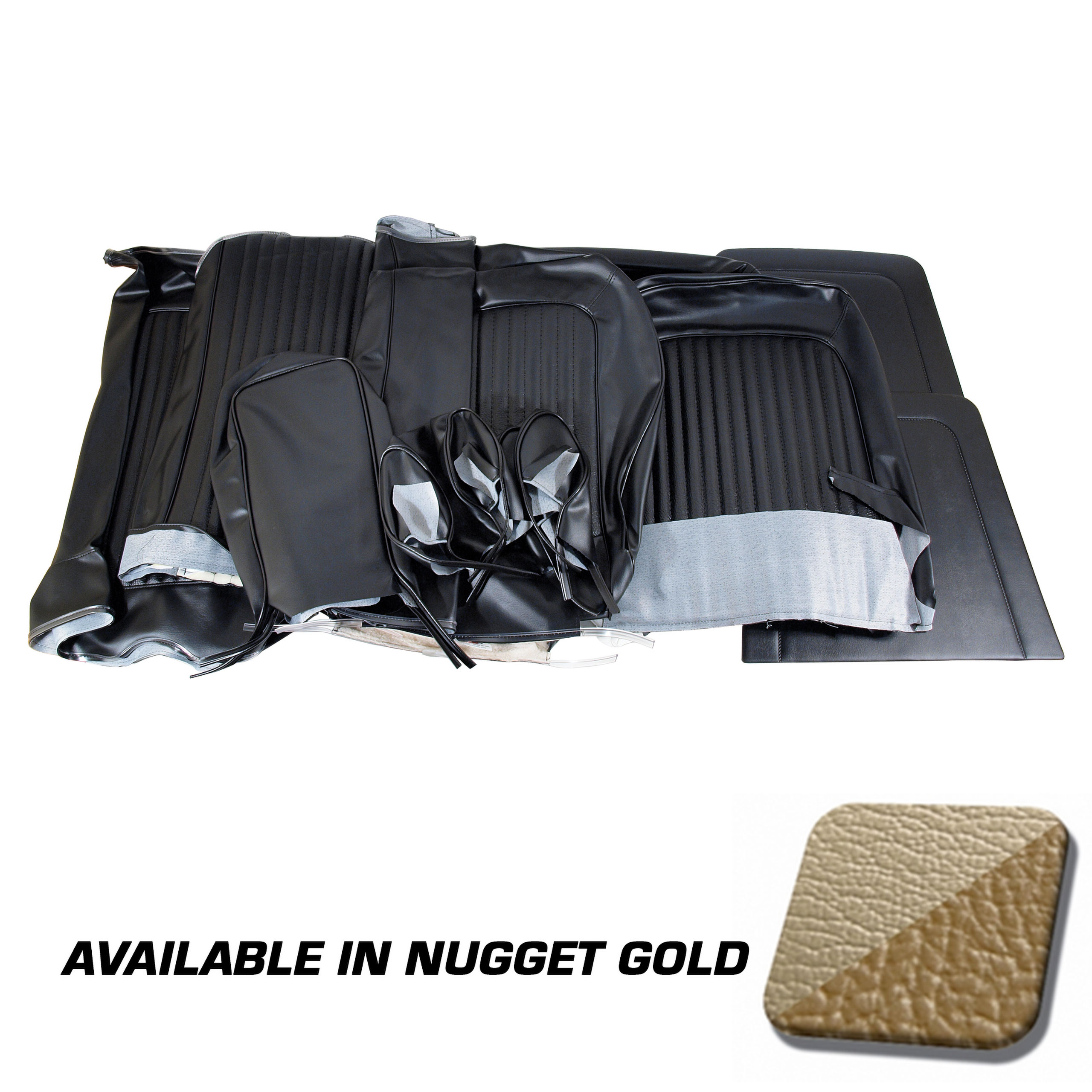 First Generation 1969 Ford Mustang Standard Front Bench & Rear Seat Cover Set - Choose Application & Color - TMI Products