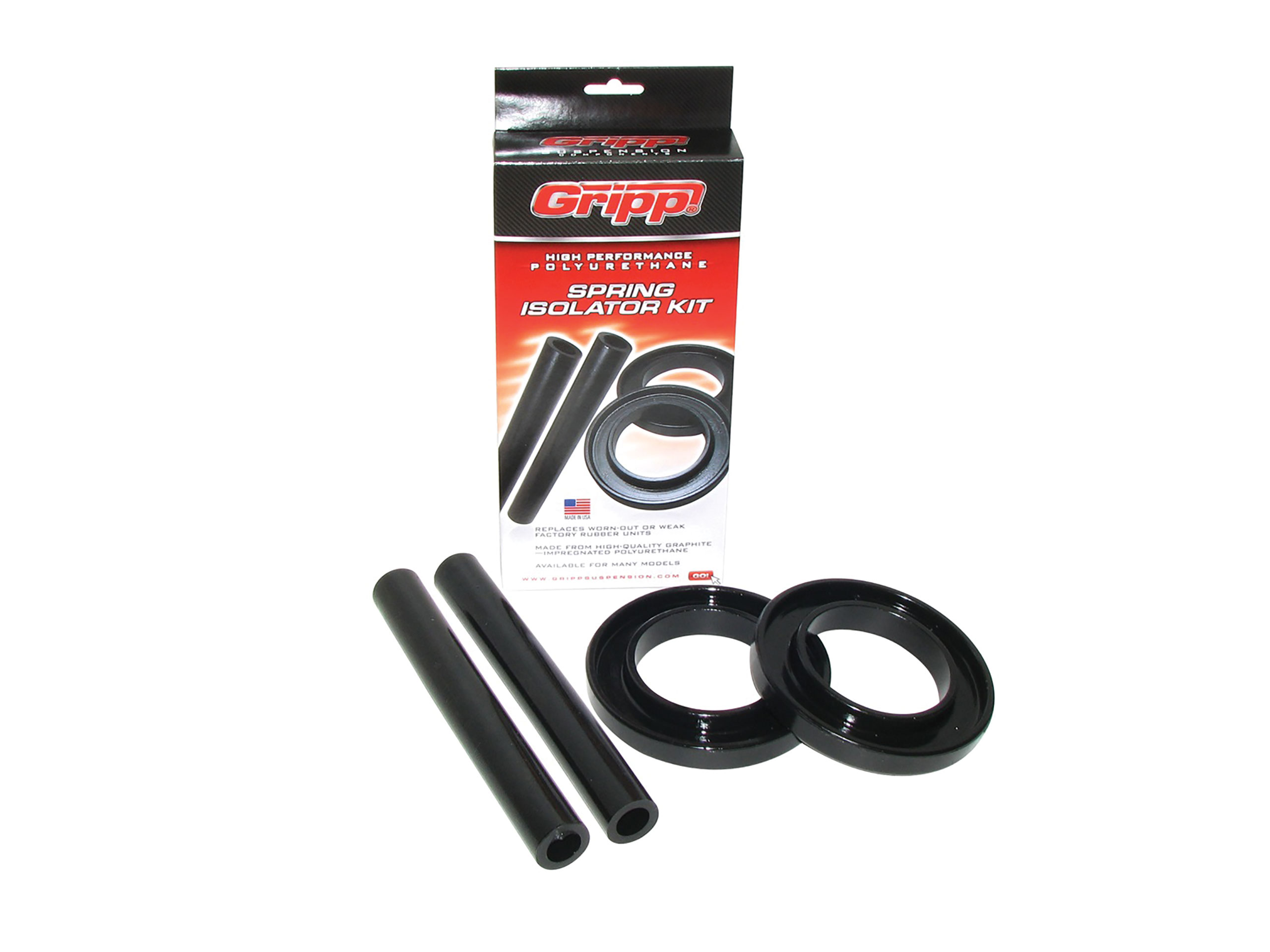 1979-2004 Ford Mustang Front Coil Spring Isolator Kit (Pair) Polyurethane - BBK Performance