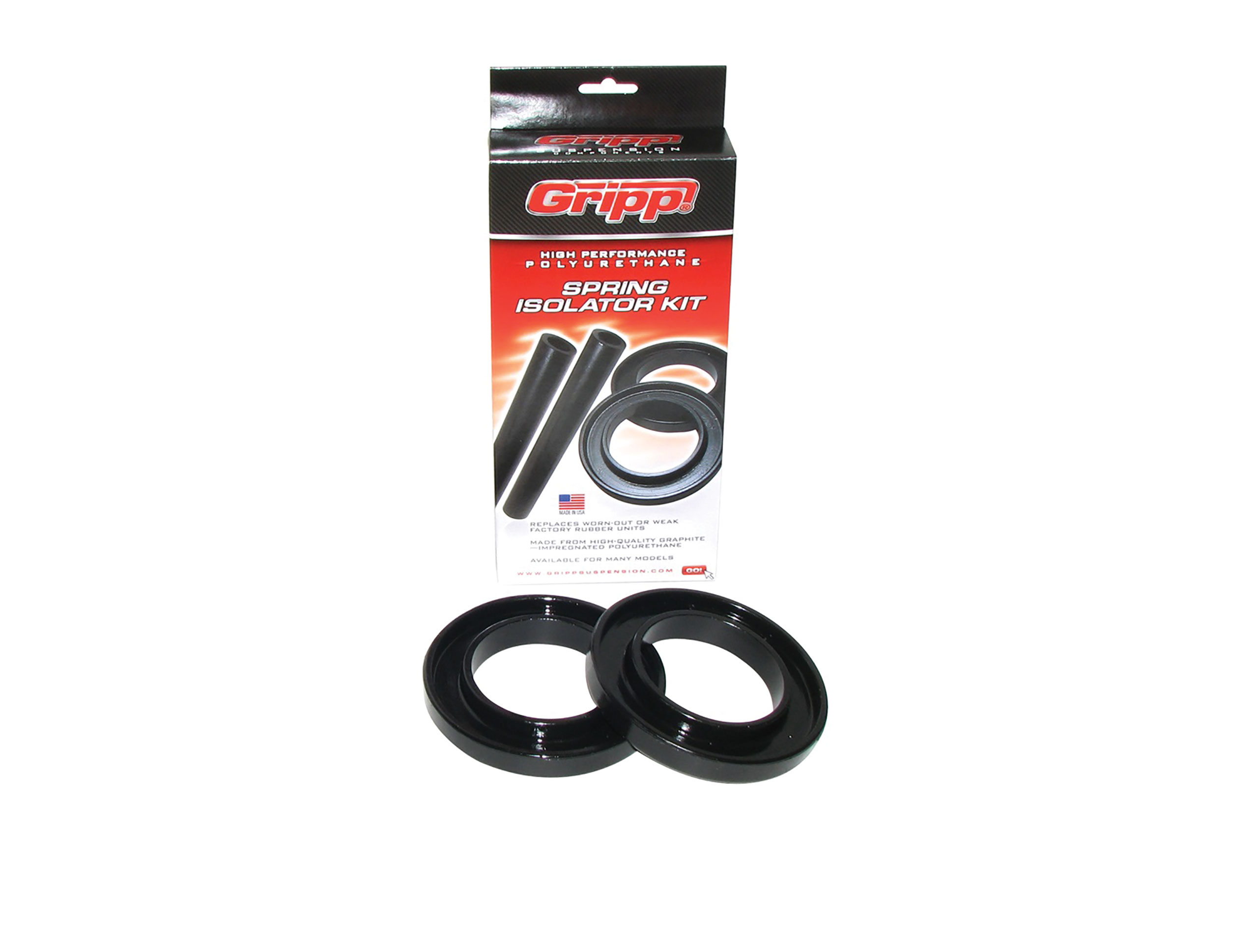 1979-2004 Ford Mustang Rear Coil Spring Isolator Kit (Pair) Polyurethane - BBK Performance