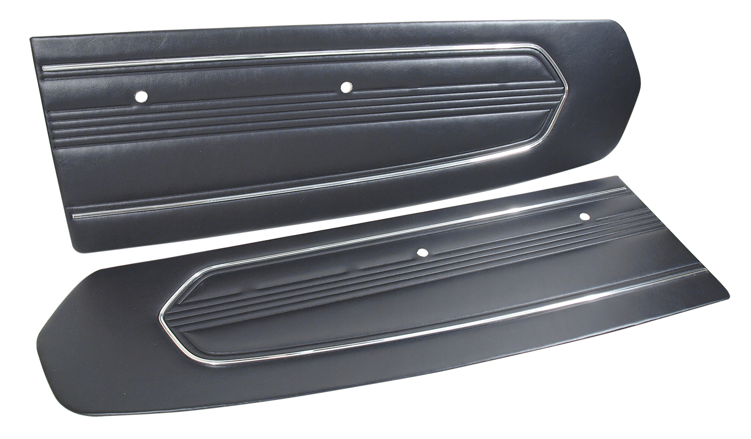 First Generation 1967 Ford Mustang Standard Door Panels - Black - TMI Products
