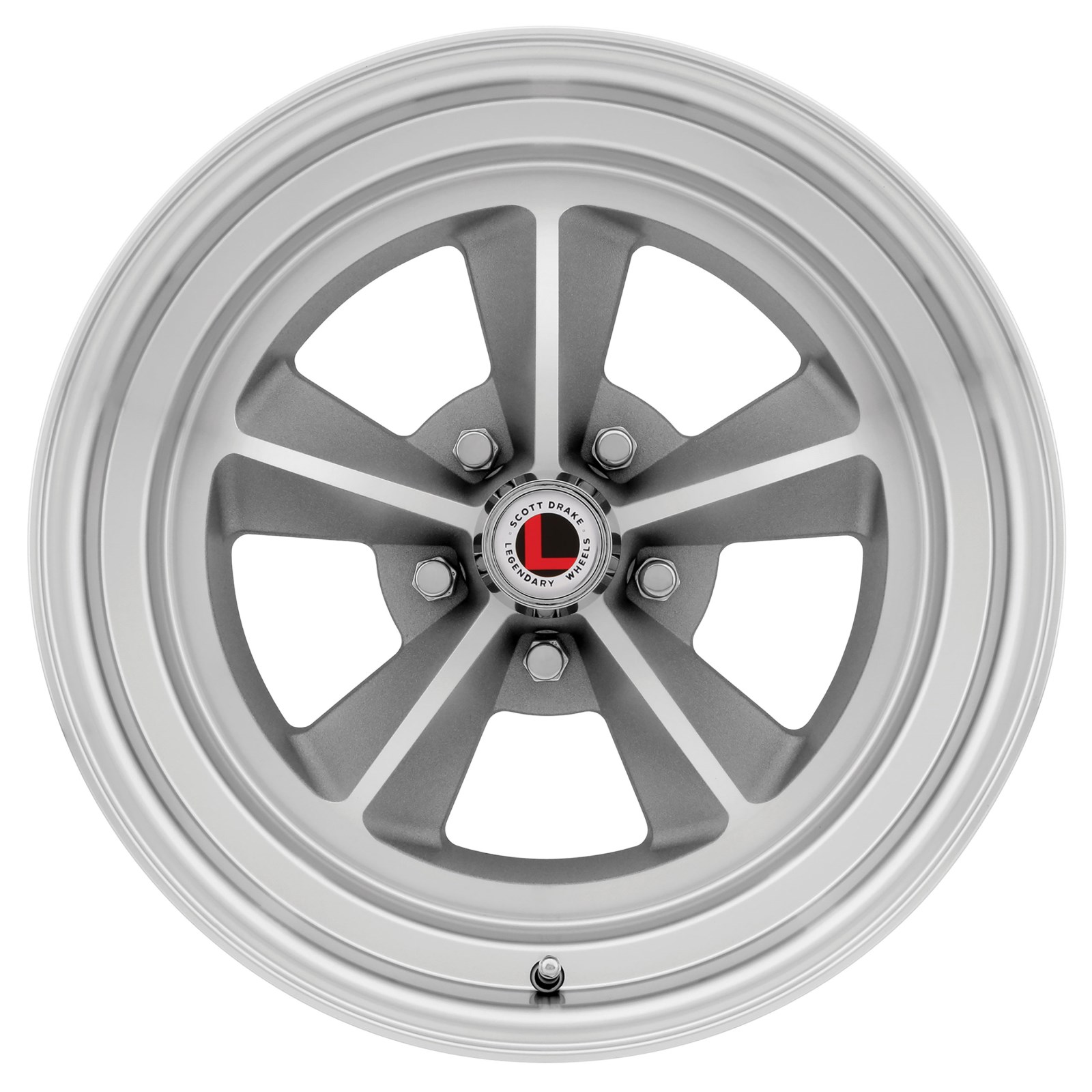 First Generation 1964-1973 Ford Mustang GT9 17X7 5 Spoke Rim-Natural - LW69-70754C - Legendary Wheels