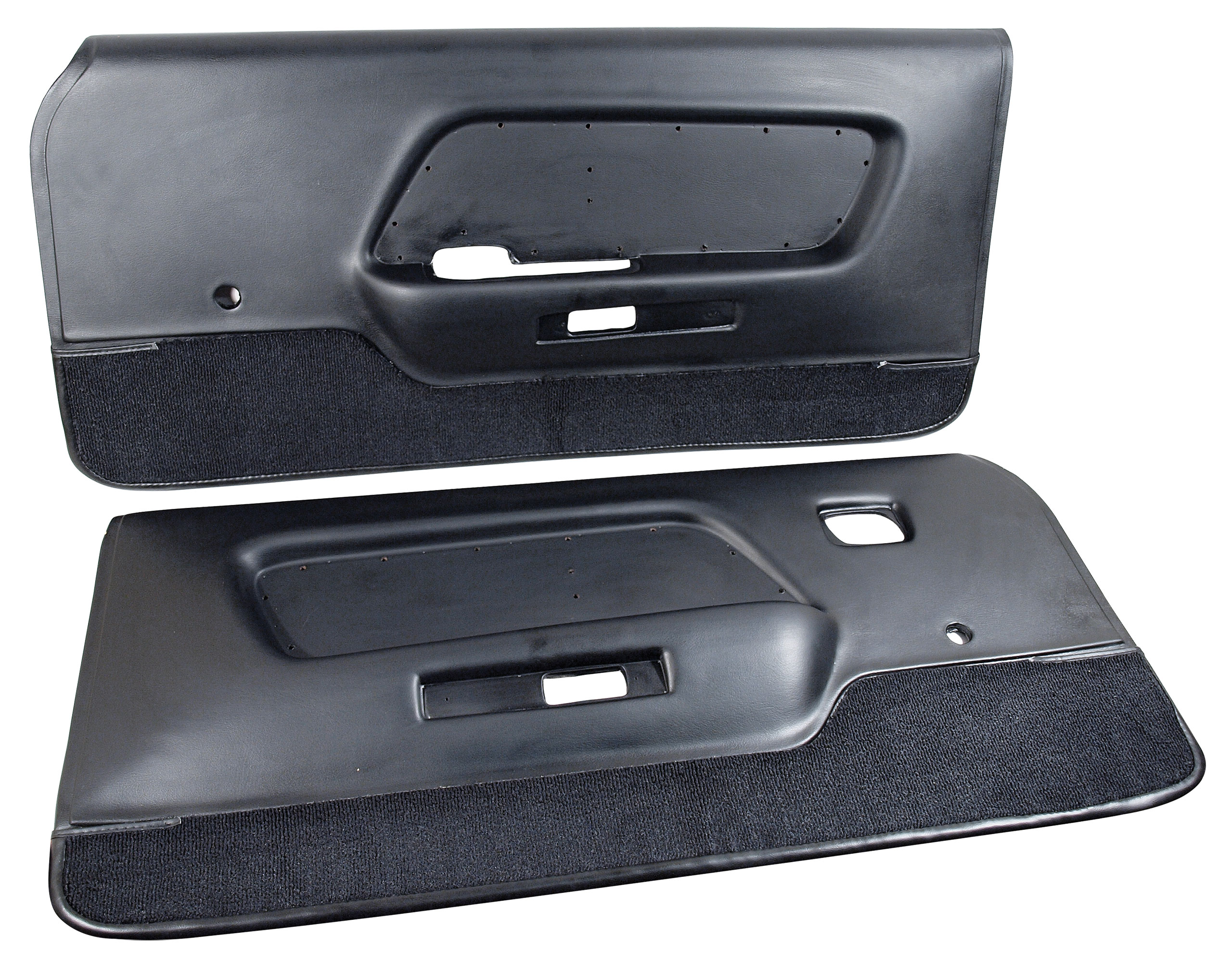 First Generation 1969 Ford Mustang Deluxe Door Panels - Black - Auto Accessories of America