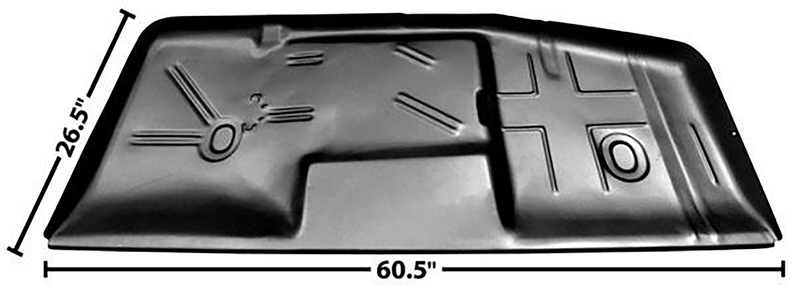 1962-1967 Chevrolet Nova / Chevy II Floor Patch Panel, RH - 1630WT - Dynacorn