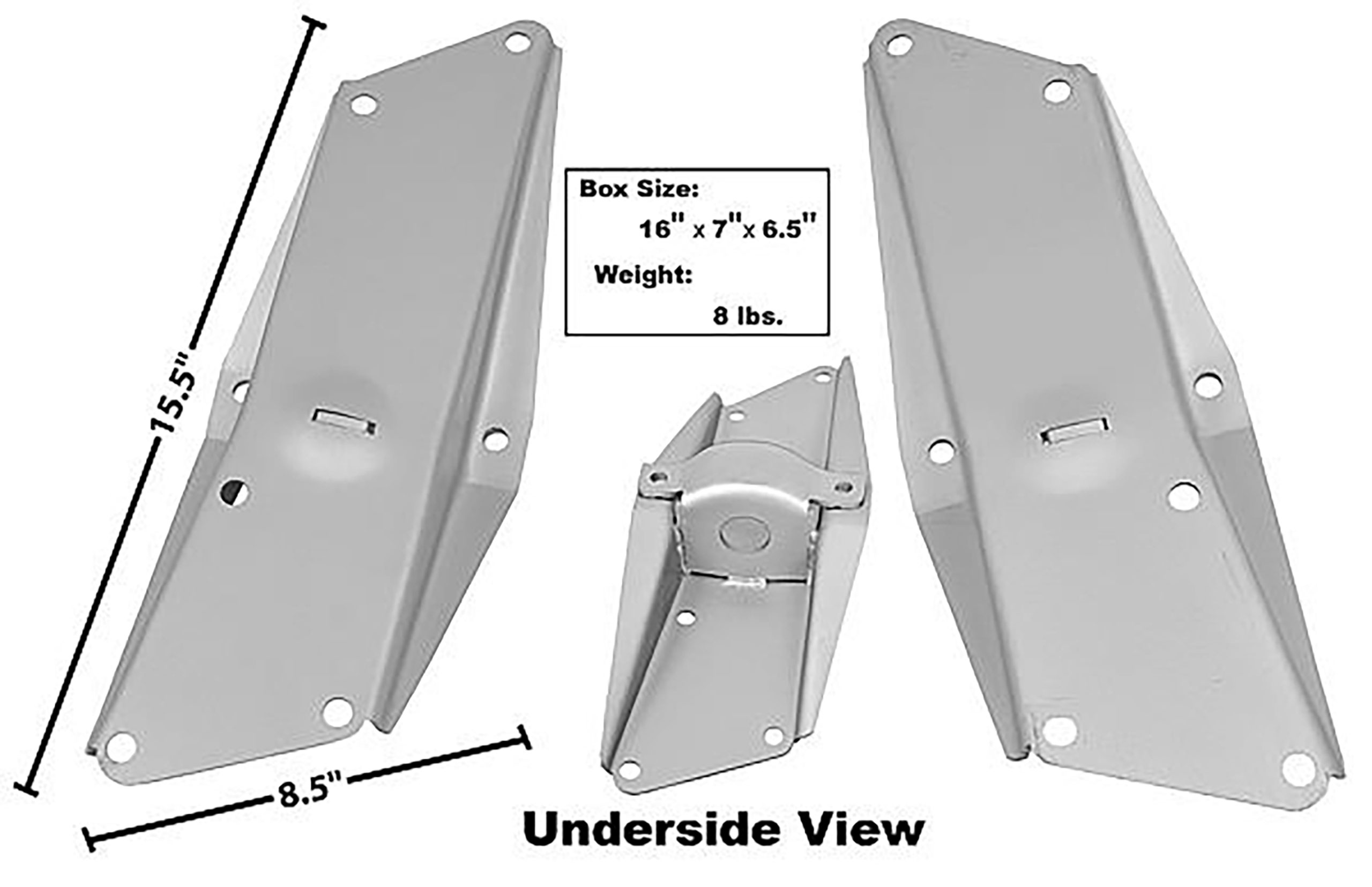 1966 1967 Chevrolet Nova Chevy Ii Radiator Supportframe Rail Braces