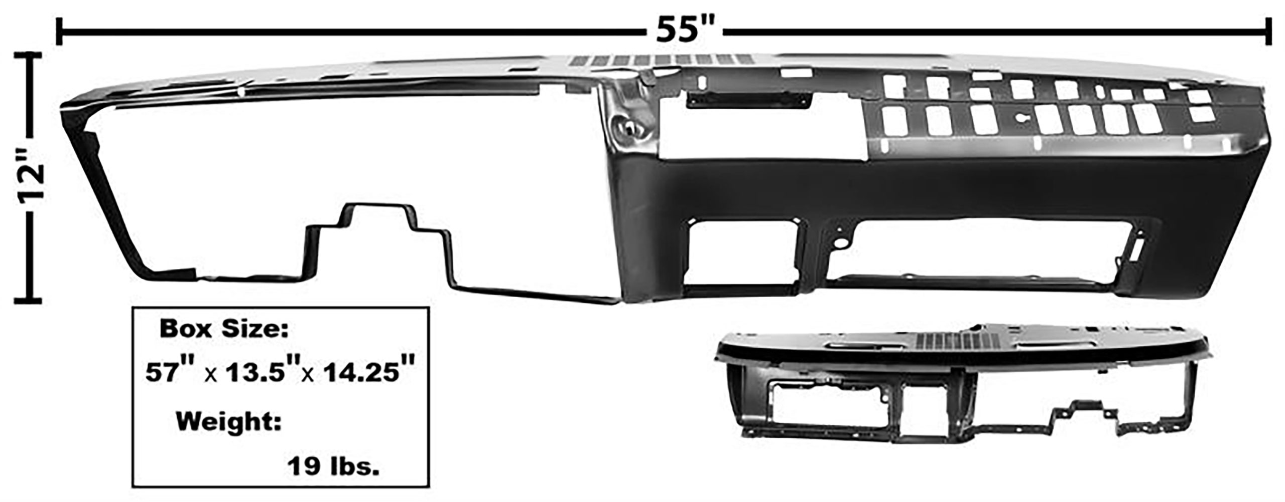 1969-1972 Chevrolet Nova / Chevy II Dash Panel Assembly - 1642H - Dynacorn
