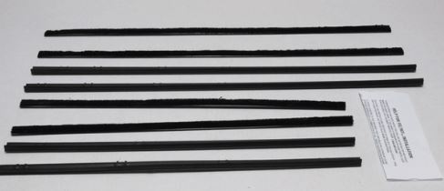 1962-1965 Chevrolet Nova / Chevy II Window Sweeper Kit - 2-Door Sedan - 8-Piece Kit - Metro Moulded Parts