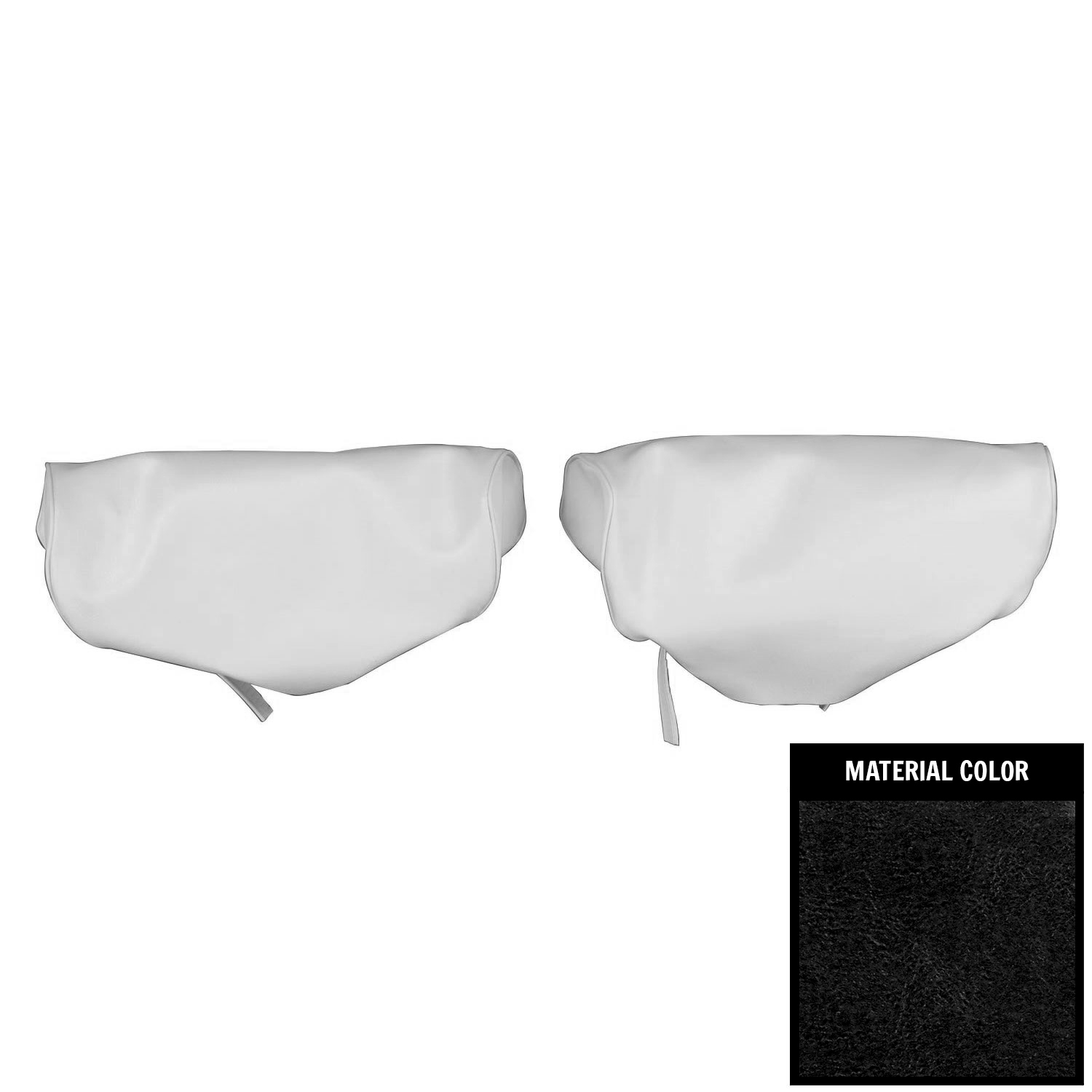 1973-1974 Chevrolet Nova / Chevy II Bench Seat Head Rest Covers - Choose Color - PUI Interiors