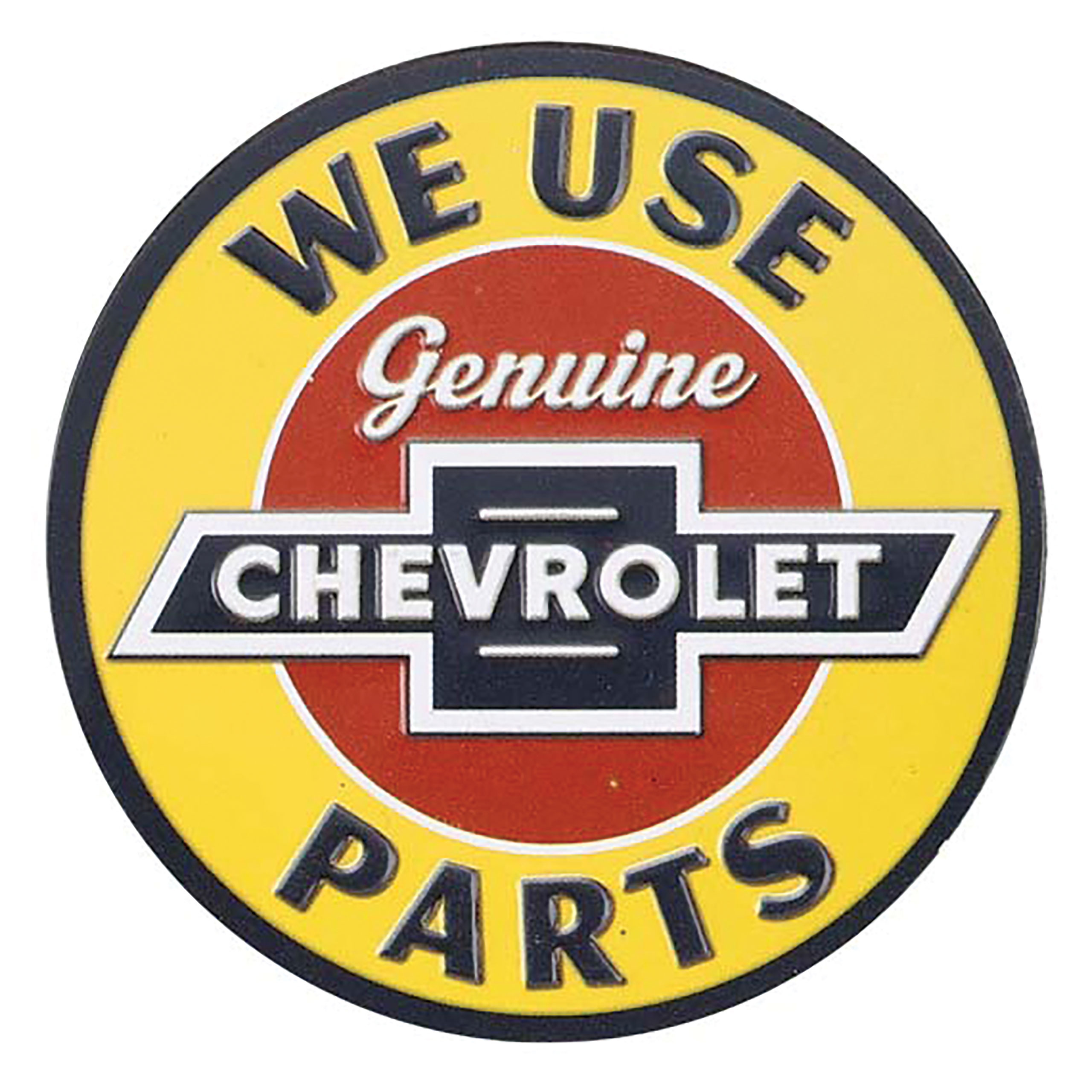 1953-2020 Chevrolet Die Cut Embossed Tin Magnet - Chevrolet Parts - Auto Accessories of America