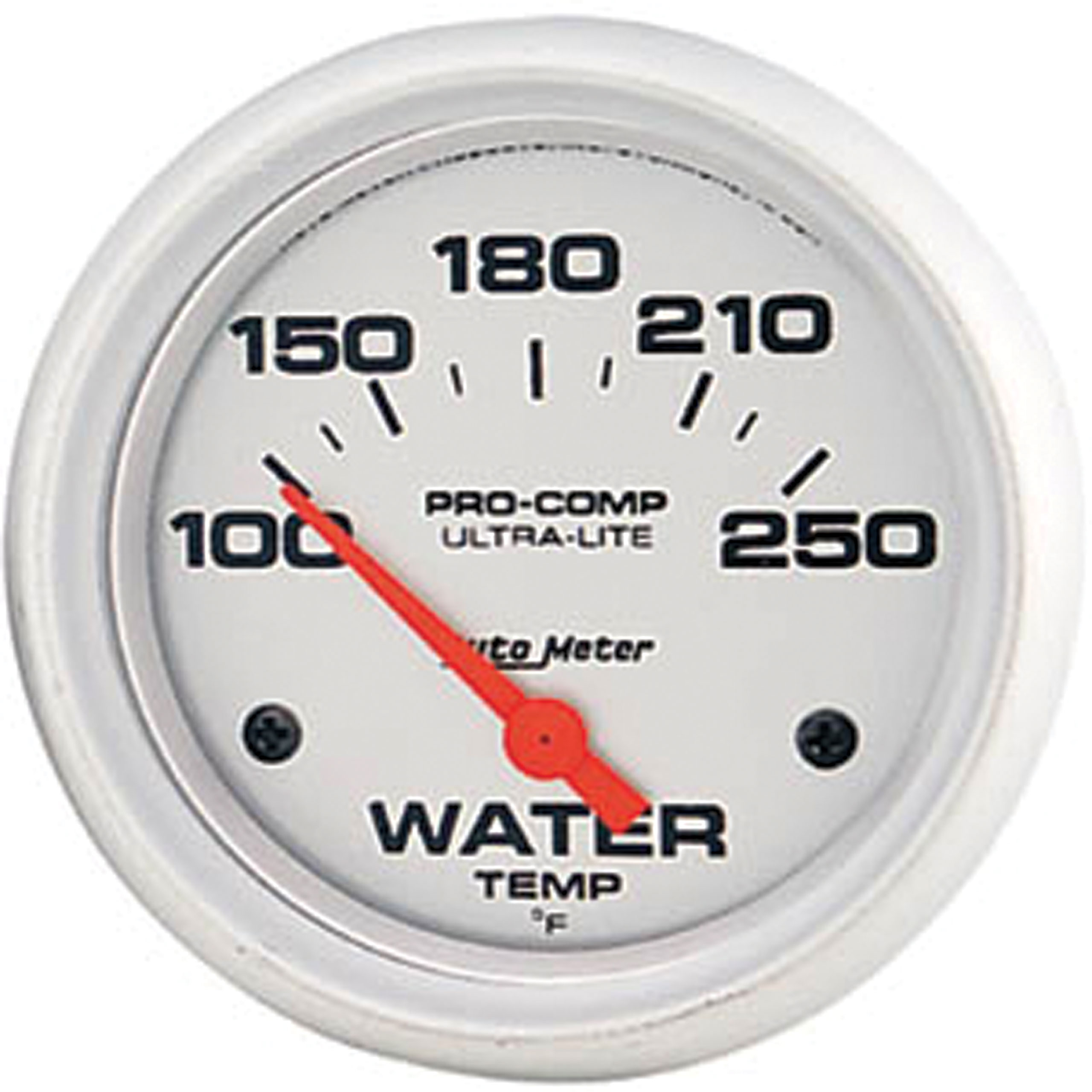 Auto Meter 4337 Ultra-Lite Electric Water Temperature Gauge, Silver