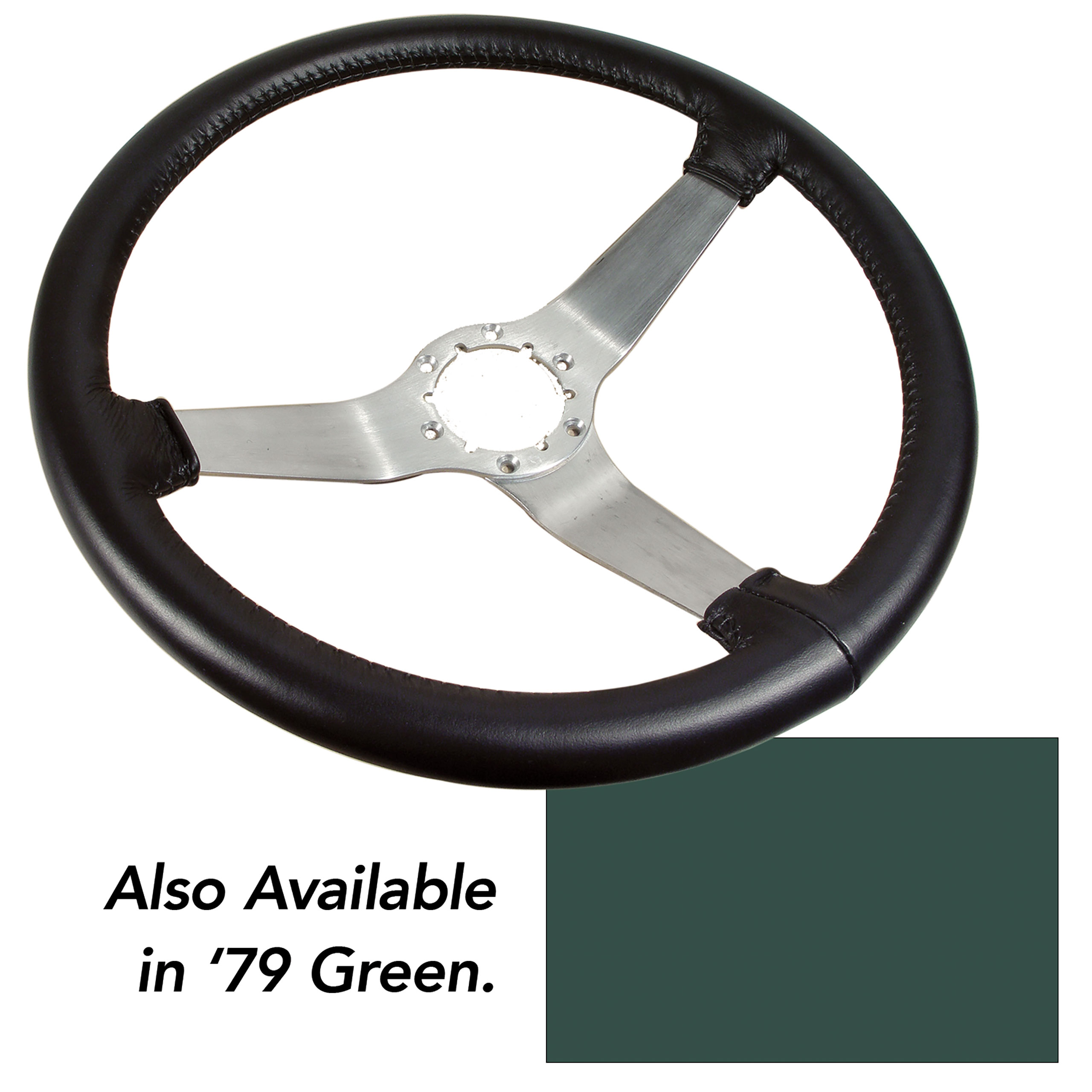 C3 1977-1982 Chevrolet Corvette Reproduction Leather Wrapped Steering Wheels - Choose Factory Color & Spoke Style - CA