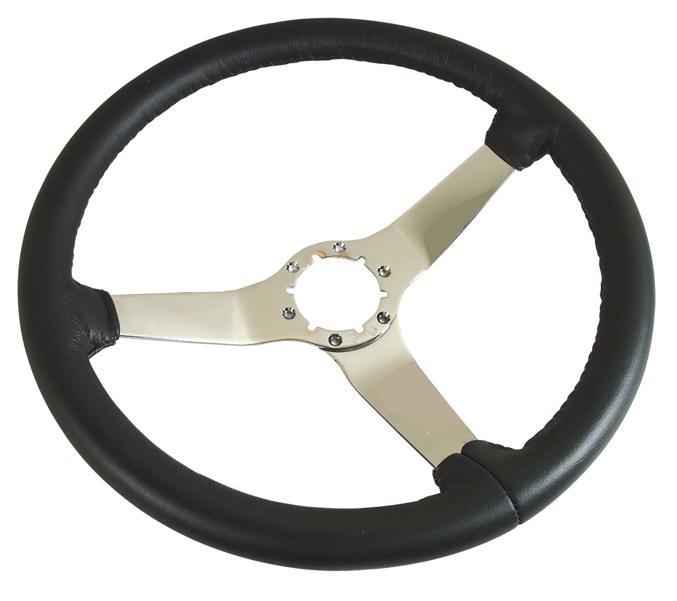 C3 1977-1982 Chevrolet Corvette Leather Wrapped Steering Wheels W/OE-Style Chrome Spokes - Choose Color - CA