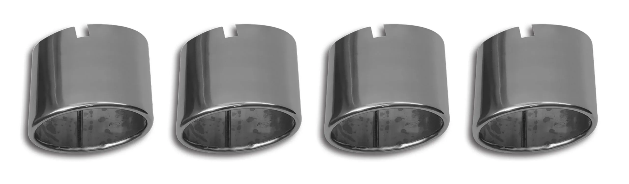 C5 19972000 Chevrolet Corvette Exhaust Tips. Stock Polished Stainless